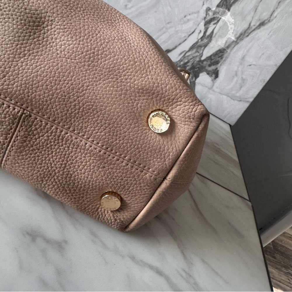 Michael Kors Soft Pebbled Leather Shoulder Bag – Blush Pink Stud Detail - Picture 13 of 17